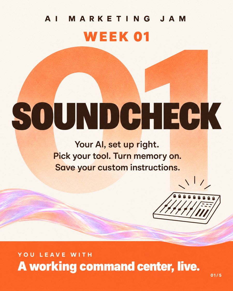 Week 1: Soundcheck