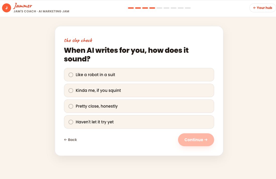 Jammer asks: when AI writes for you, how does it sound?