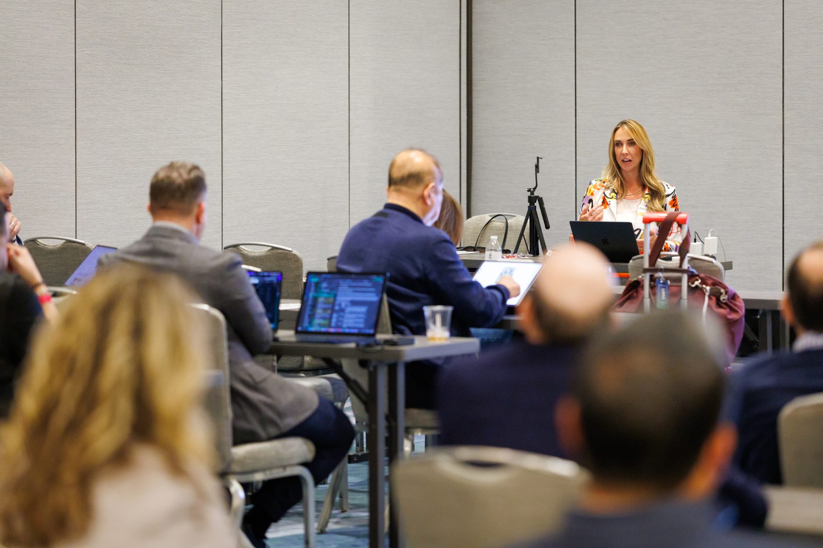 Hands-on AI workshop, laptops open