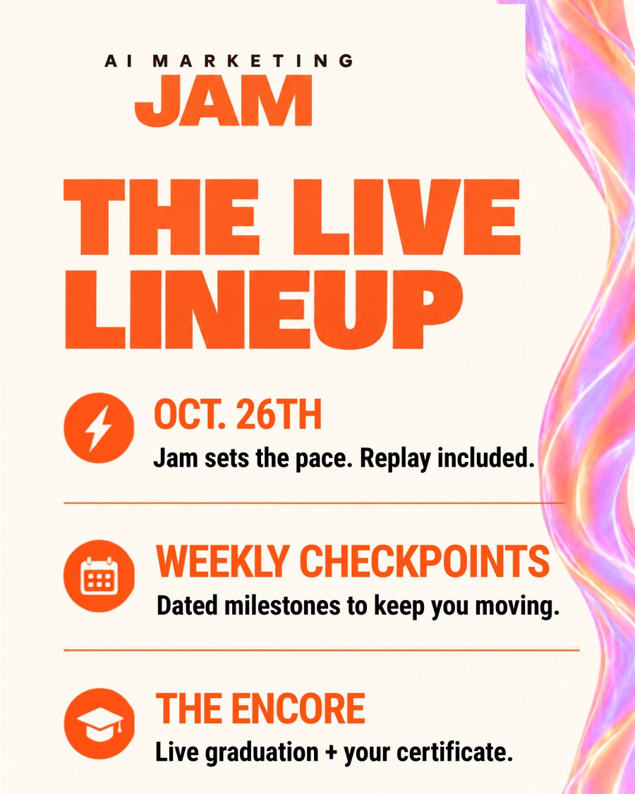 The live lineup: kickoff, weekly checkpoints, the Encore