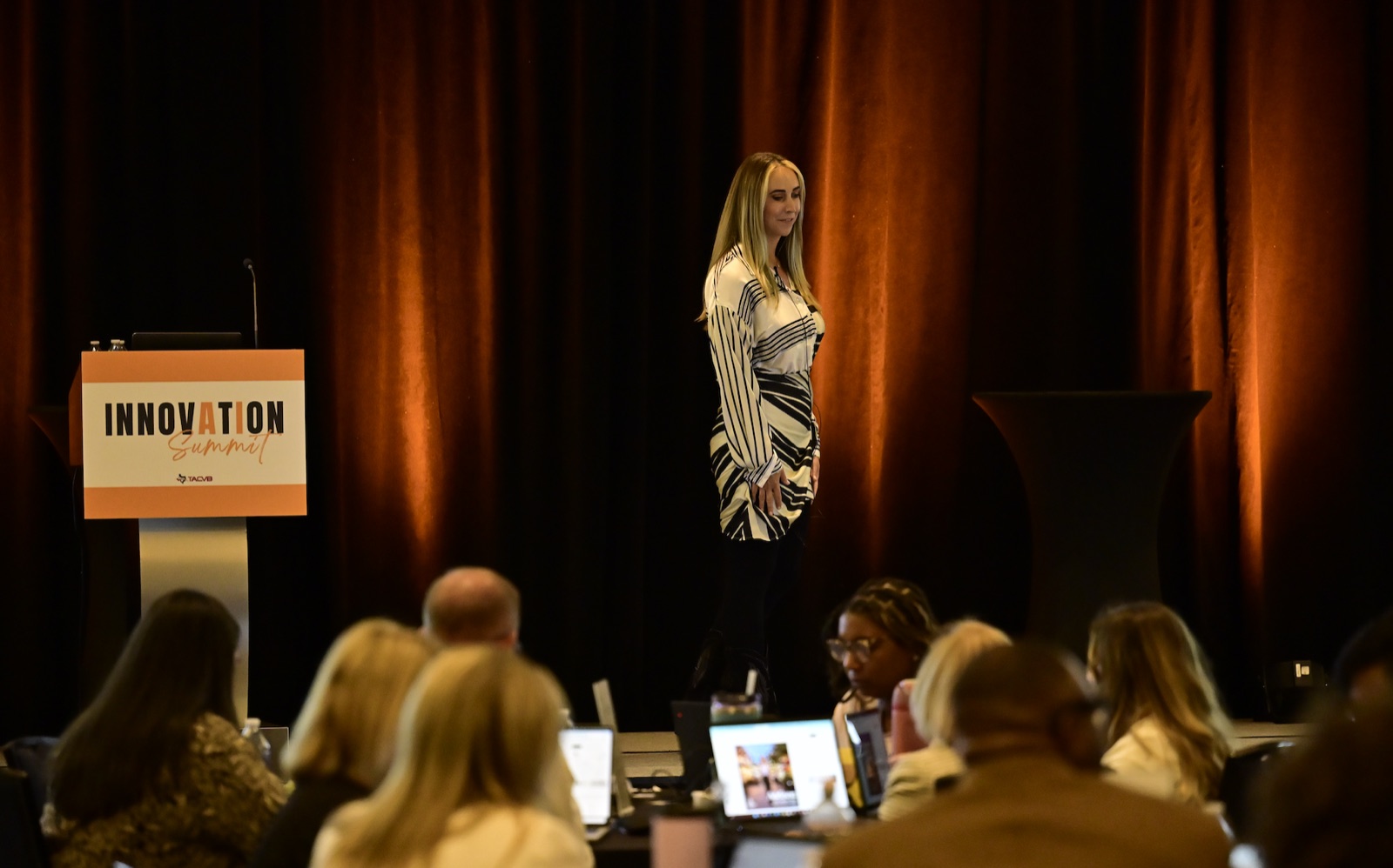 Jam on stage at the Innovation Summit