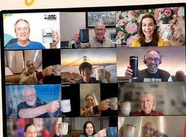 Club Jam members live on a community call